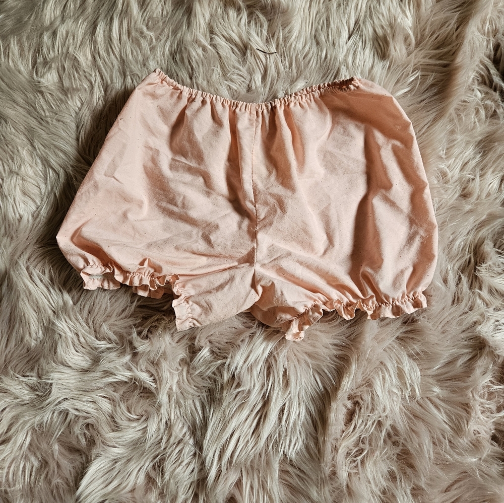 Womens Peach Ruffle Bloomers